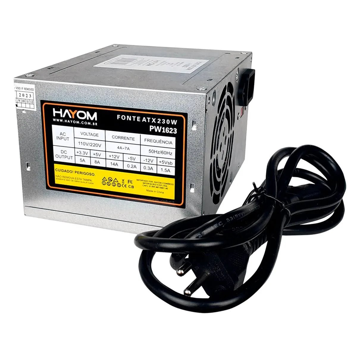 FONTE 200W ATX PC - NFe 53428 Hayon
