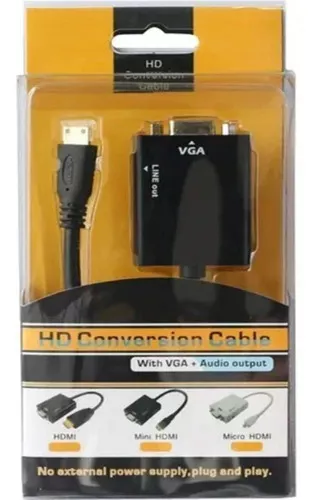 Adaptador HDMI para VGA - NFe 36087 Cabral