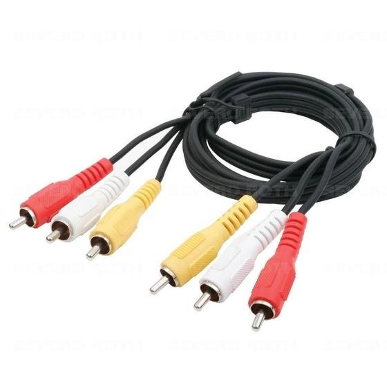 CABO 3+3 RCA 1.8MT NIQUEL MXT
