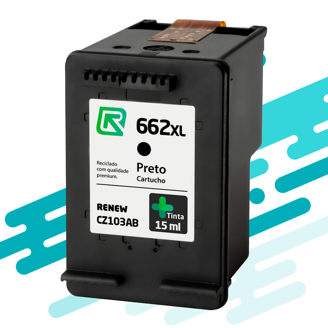 Cartucho De Tinta HP 667Xl Preto - NFe 252 ML