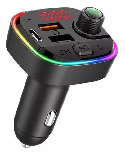 Adaptador, Tocador Som Bluetooth para Rádio FM usando Cachimbo do Carro Cartão SD e Pendrive