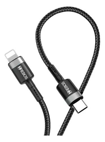 CABO DE DADOS CELULAR USB C PARA LIGTH IPHONE 1M