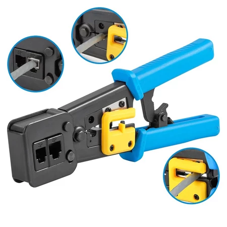 Alicate de Crimpagem de cabos de rede RJ45 e RJ11