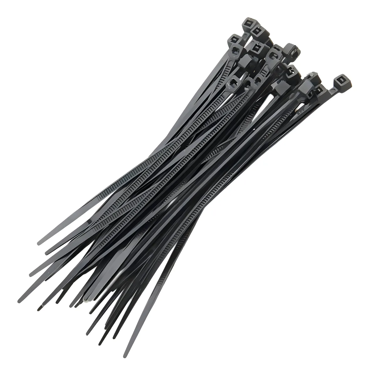ABRACADEIRA DE NYLON 2,5MM X 200MM PRETO 100 PCS