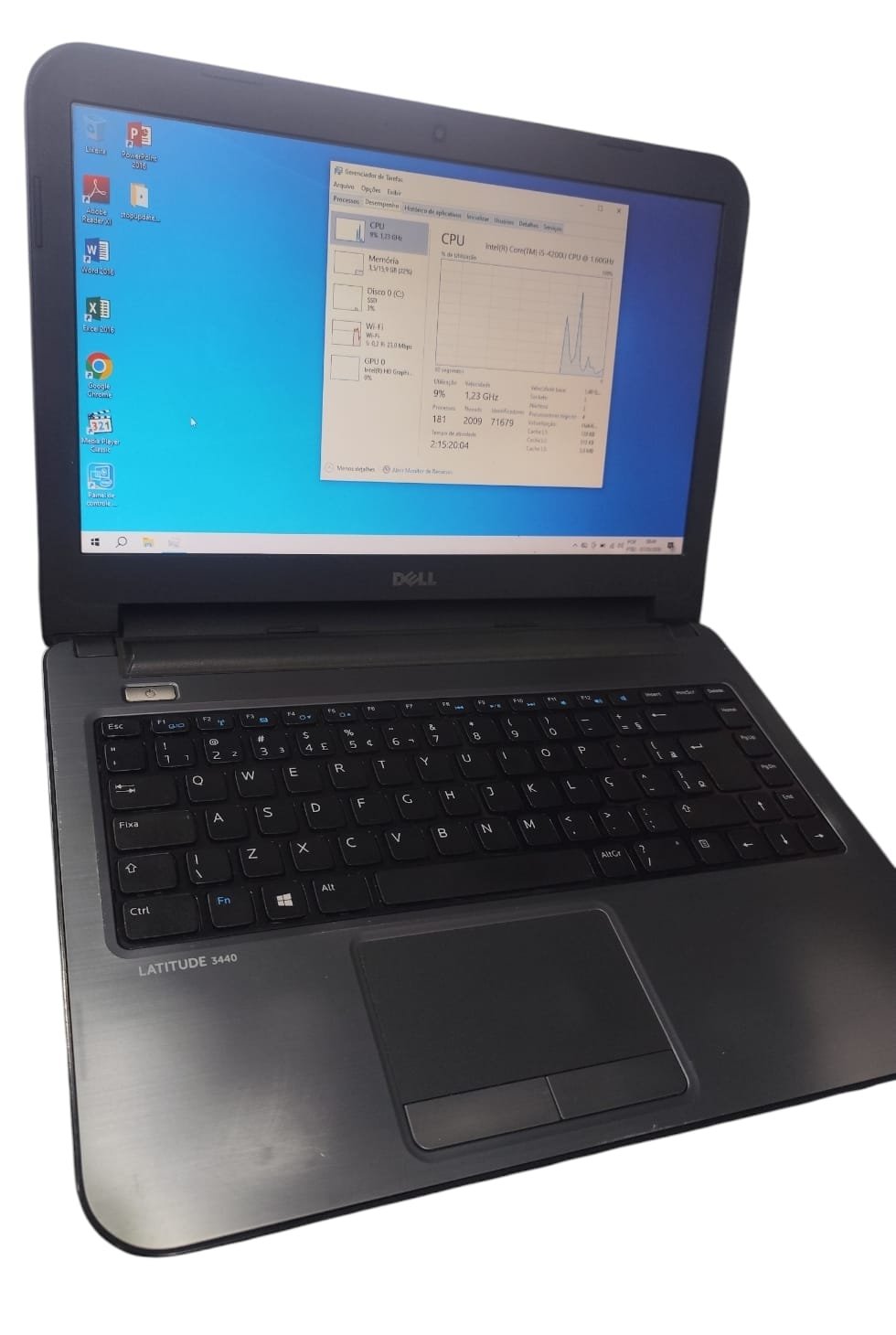 Computador Notebook USADO DELL I5-4200U, 16GB RAM, 256GB SSD
